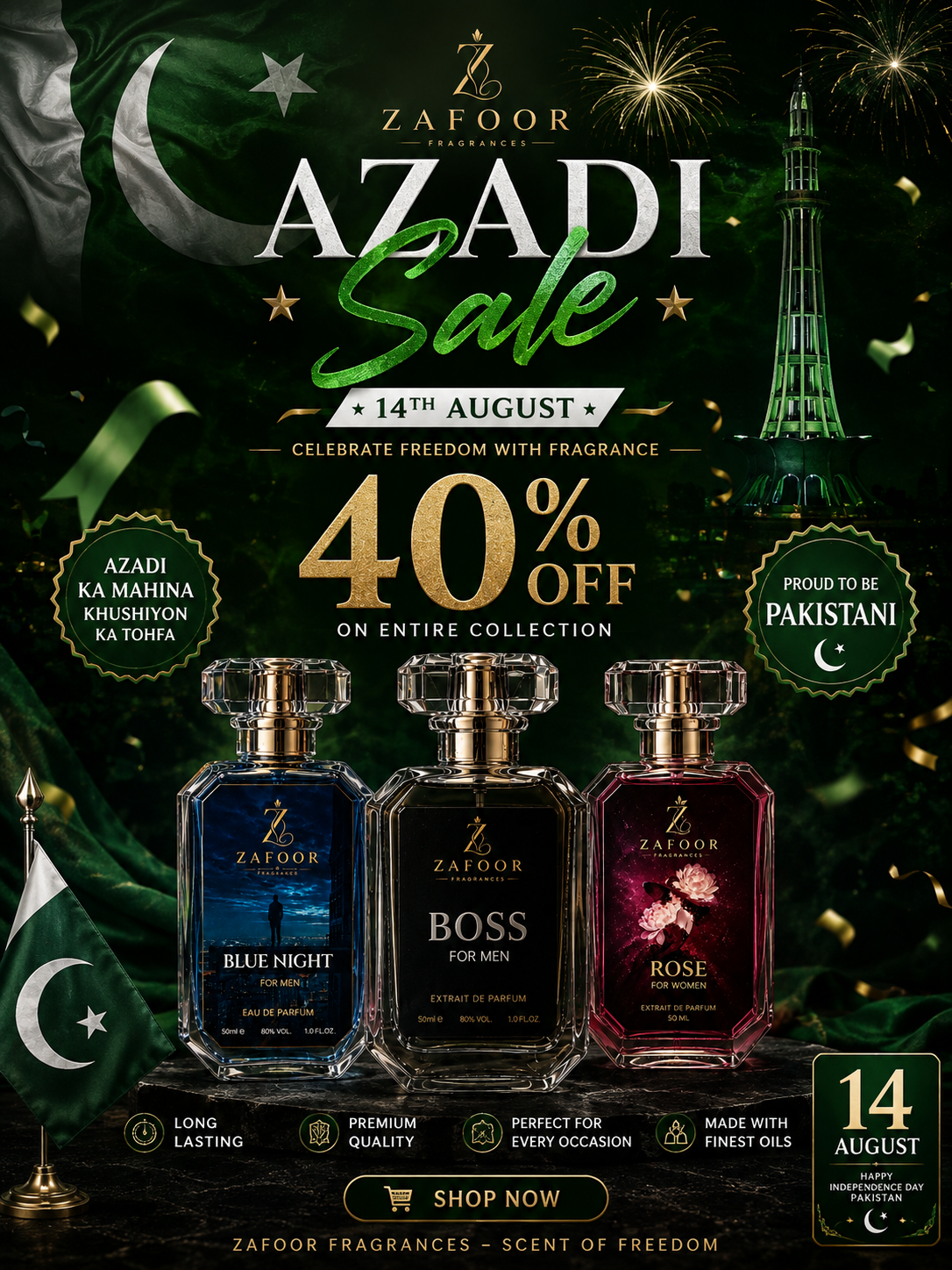 Only advance booking 40%off for you Azadi sale 🇵🇰🌿